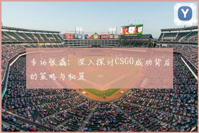 专访张磊：深入探讨CSGO成功背后的策略与秘笈